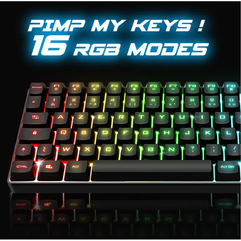 Clavier Gamer Sans Fil SPIRIT OF GAMER ELITE-K70 RGB – Noir