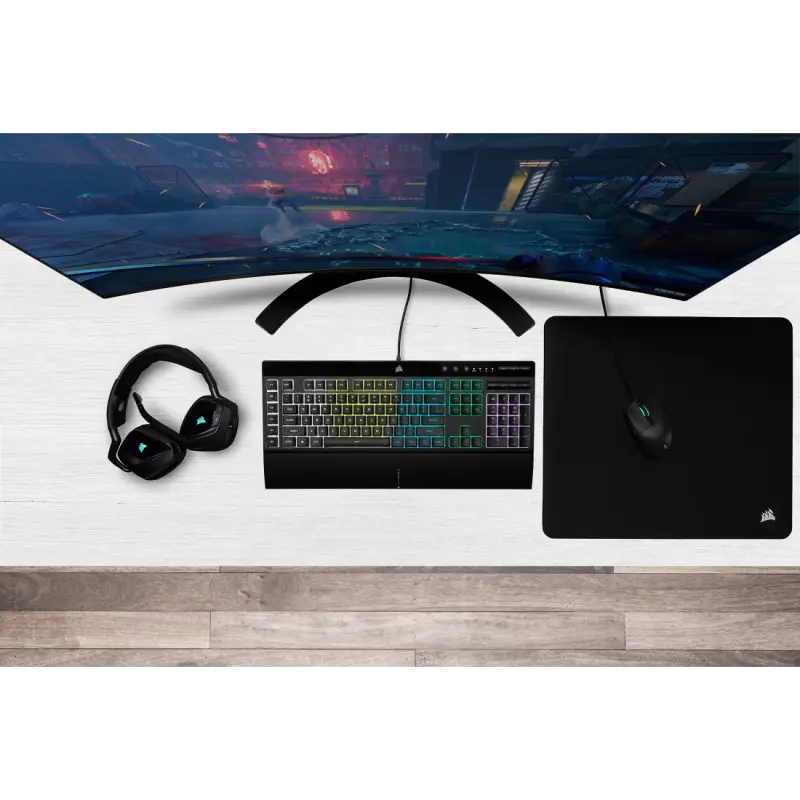 CLAVIER Gaming Filaire AZERTY Corsair K55 RGB PRO
