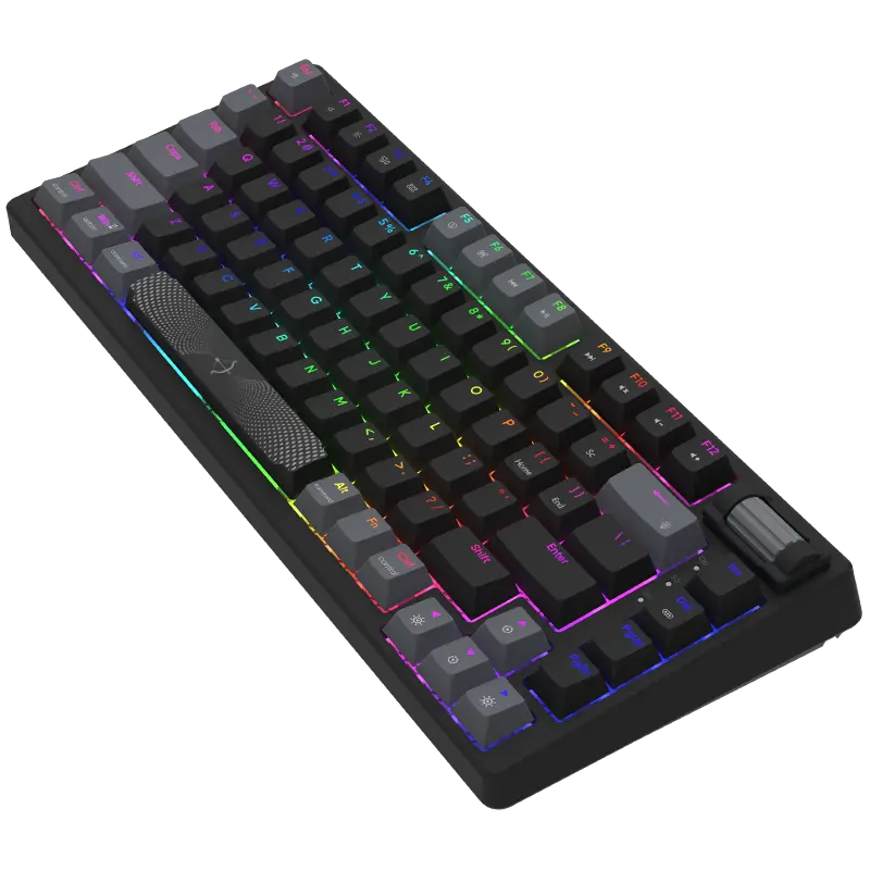 Clavier Gaming Filaire Mécanique AQYRIS ADARA MINI LE / 100% Anti-Ghosting / RGB / USB-C / Noir
