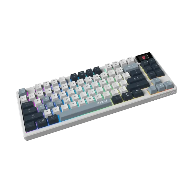 Clavier mécanique MSI FORGE GK600 BLUETOOTH TKL W SKY FR