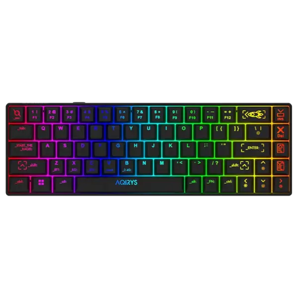 Clavier Gamer Mécanique AQIRYS MIRA / 100% Anti-ghosting / RGB / Noir