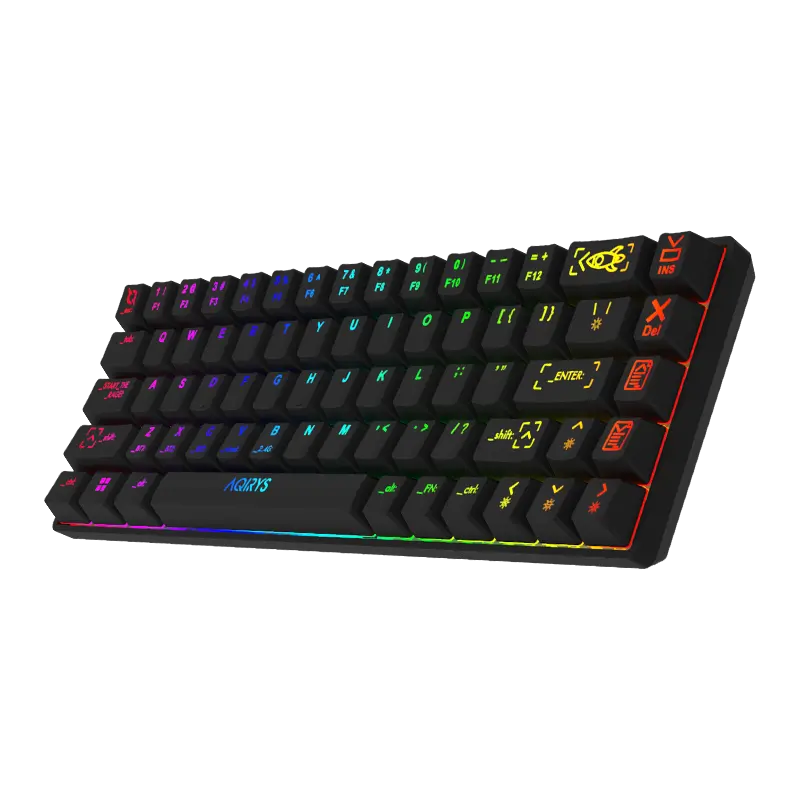 Clavier Gamer Mécanique AQIRYS MIRA / 100% Anti-ghosting / RGB / Noir