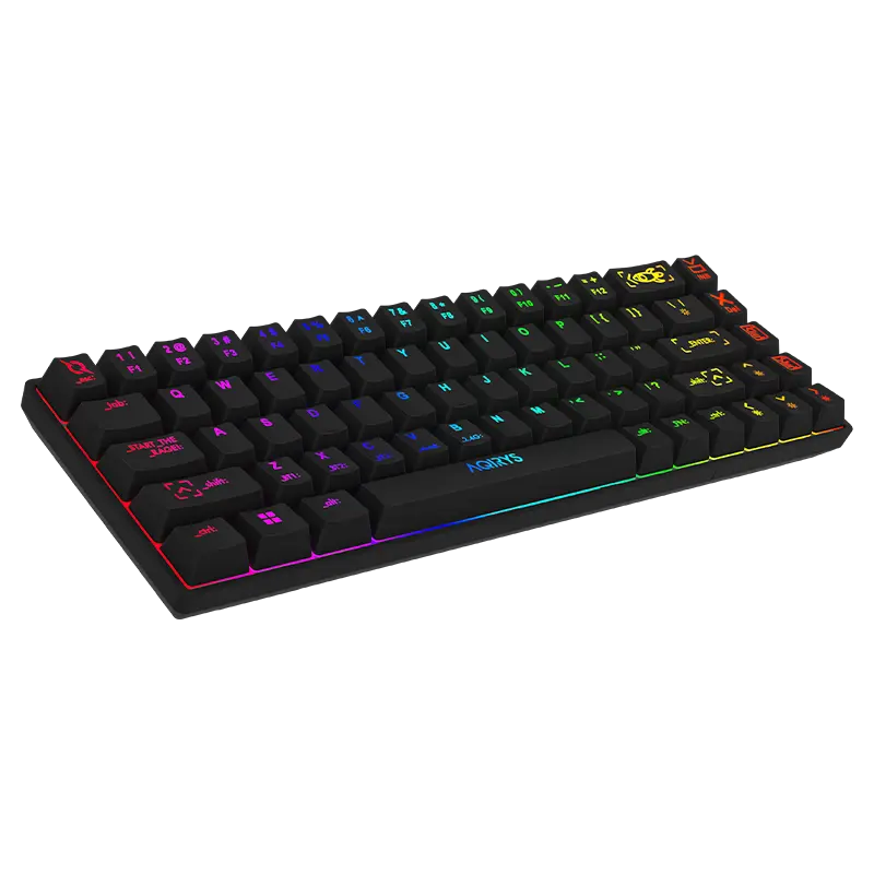 Clavier Gamer Mécanique AQIRYS MIRA / 100% Anti-ghosting / RGB / Noir