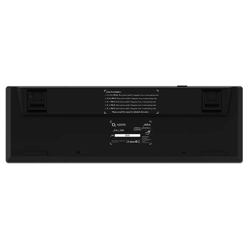 Clavier Gamer Mécanique AQIRYS MIRA / 100% Anti-ghosting / RGB / Noir