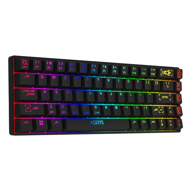 Clavier Gamer Mécanique AQIRYS MIRA / 100% Anti-ghosting / RGB / Noir
