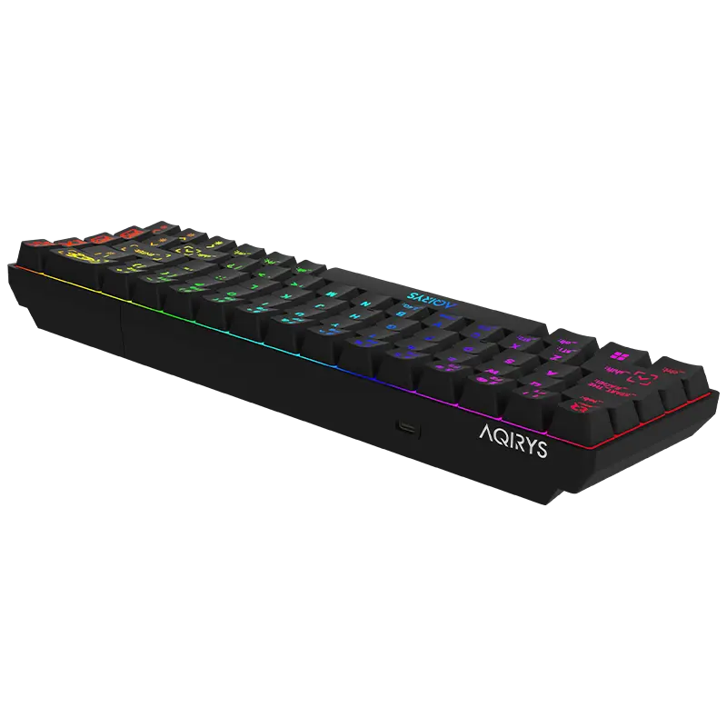 Clavier Gamer Mécanique AQIRYS MIRA / 100% Anti-ghosting / RGB / Noir