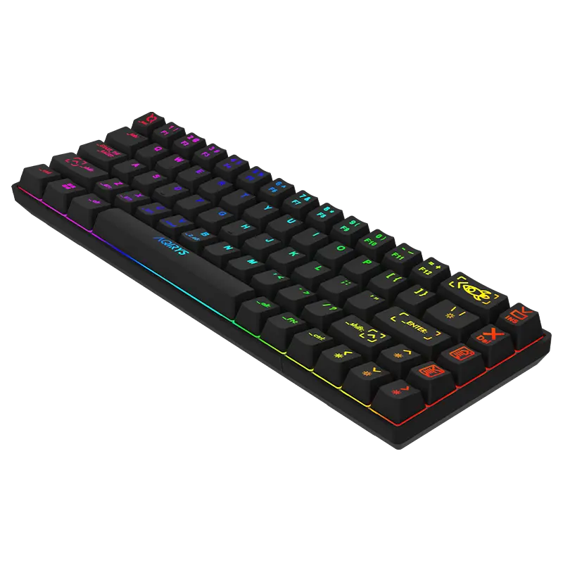 Clavier Gamer Mécanique AQIRYS MIRA / 100% Anti-ghosting / RGB / Noir