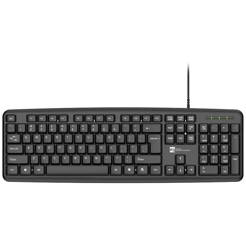 Clavier R8 1801 / AZERTY / USB / BLACK