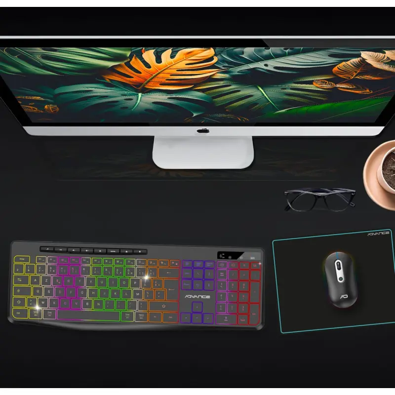 PACK CLAVIER SOG R-TYPE CLA+SOURIS SANS FIL RGB NOIR RECHARGEABLE