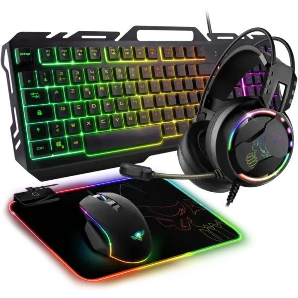 Pack Gaming Spirit Of Gamer ULTIMATE 300 4EN1 clavier / souris / tapis / casque