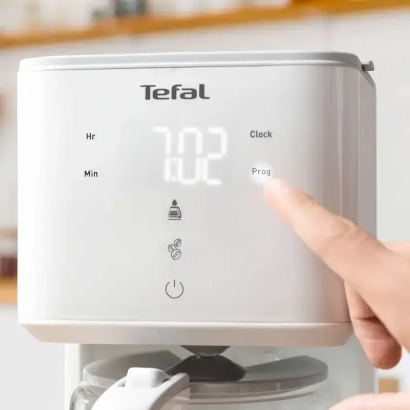 Machine à café TEFAL programmable 1,25 Litre SENSO / Blanc / CM693110