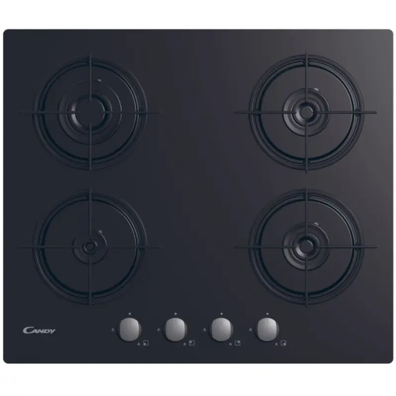 Plaque à Gaz encastrable Candy CSG6B/4U2 / 4 Feux / Noir