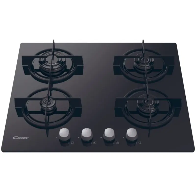 Plaque à Gaz encastrable Candy CSG6B/4U2 / 4 Feux / Noir