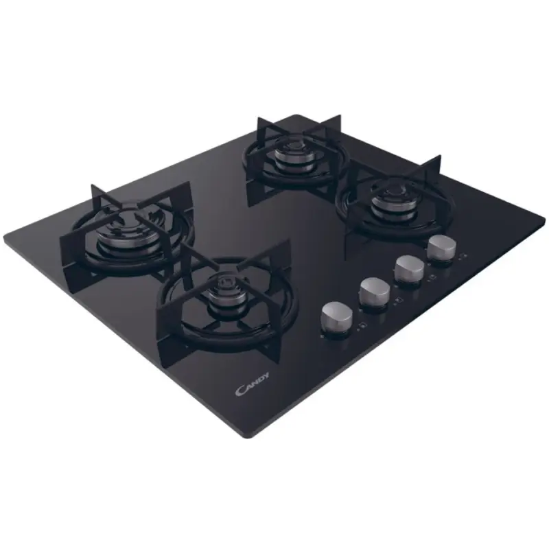Plaque à Gaz encastrable Candy CSG6B/4U2 / 4 Feux / Noir