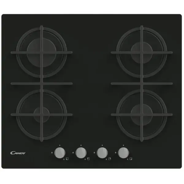 Plaque de cuisson Candy CVG6B / 4 Feux / Noir