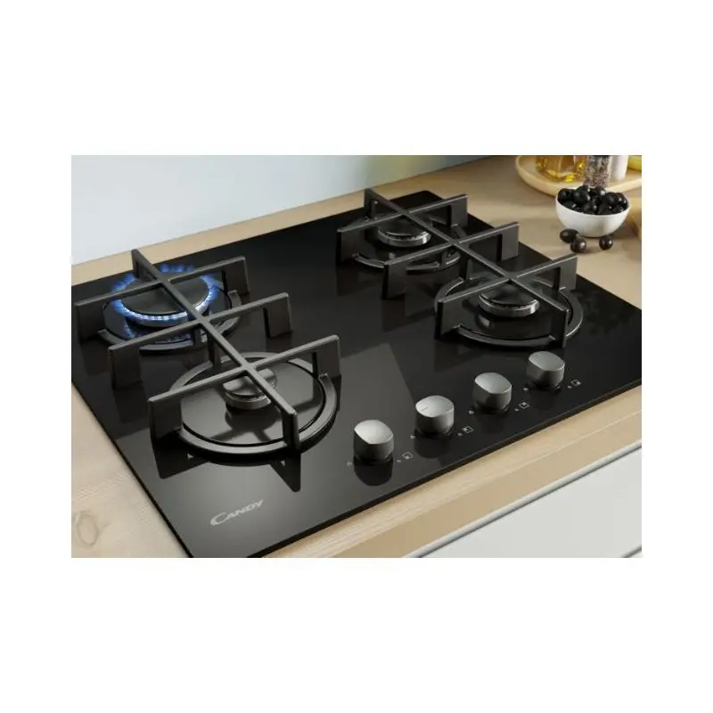 Plaque de cuisson Candy CVG6B / 4 Feux / Noir