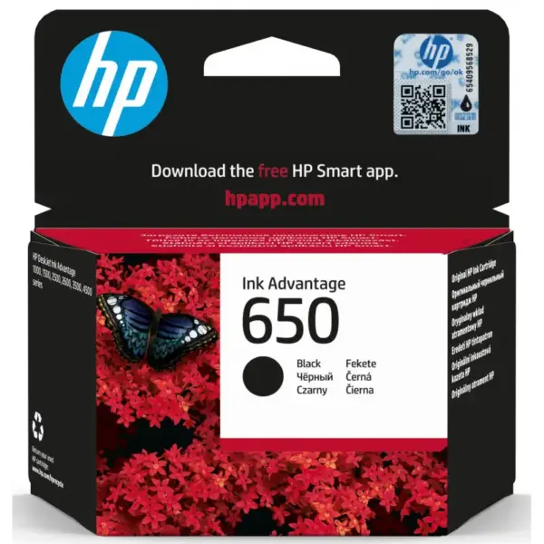HP 650 cartouche d'encre Noir Advantage authentique CZ101AE