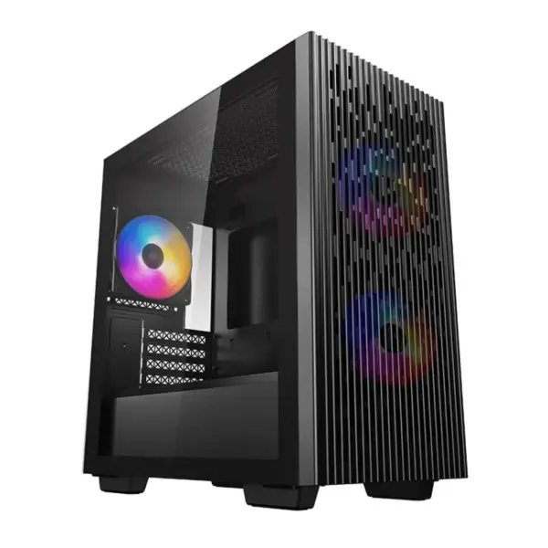 Boîtier Gaming Moyen Tour DeepCool MATREXX 40 3FS / Micro-ATX / RGB / Noir