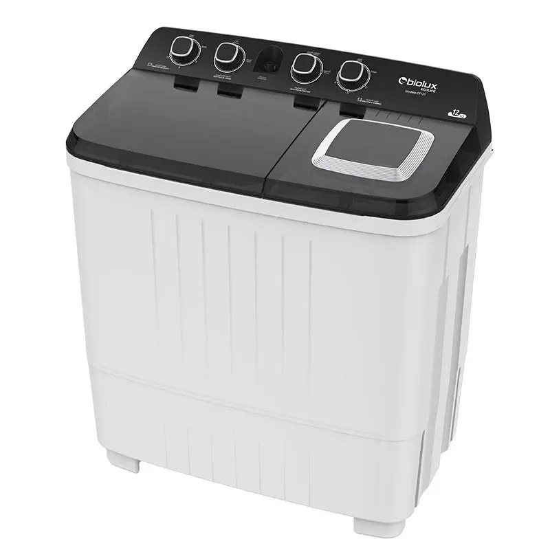 MACHINE À LAVER SEMI-AUTOMATIQUE 12KG BIOLUX DT121 BLANC