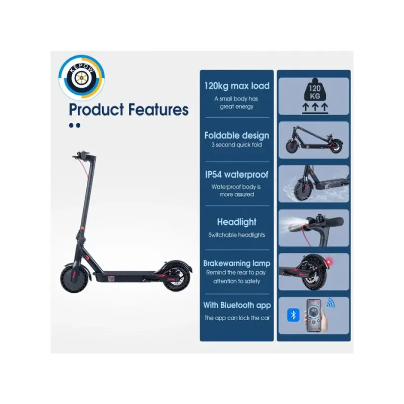 Trottinette Électrique KEPOW E9Pro / Noir