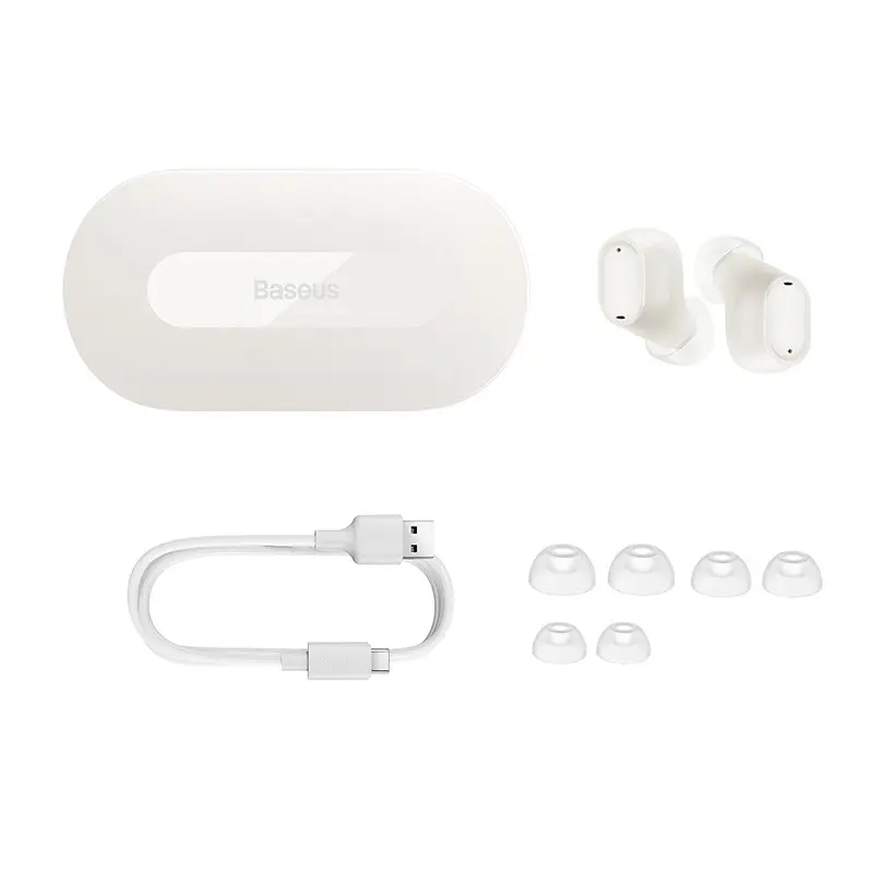 Écouteurs Bluetooth TWS Baseus Bowie EZ10 blanc