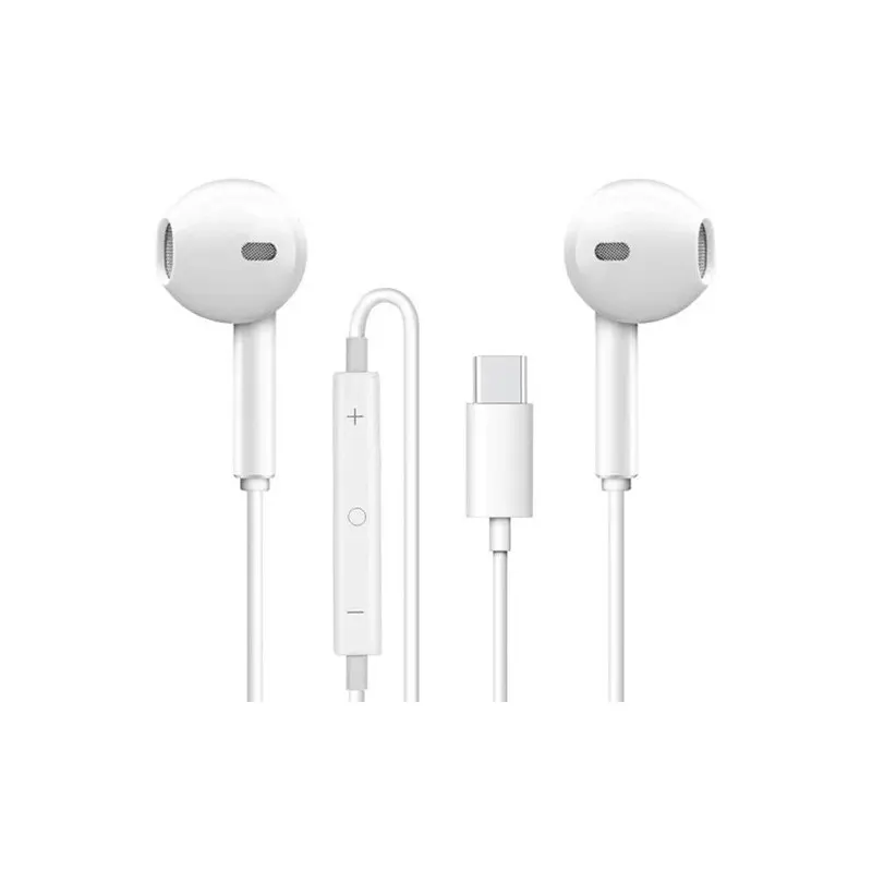 Écouteurs Filaire intra-auriculaire Type-C Pour iPhone 15 et 16 / Blanc