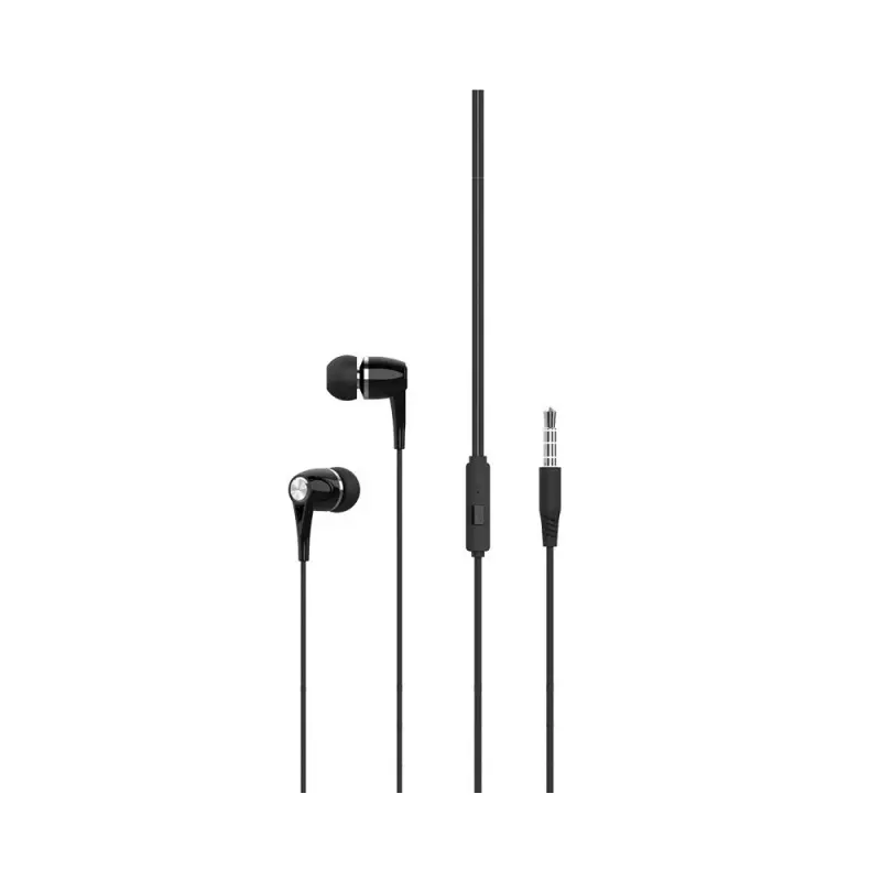 Écouteurs filaires XO EP21 jack 3,5 mm noir