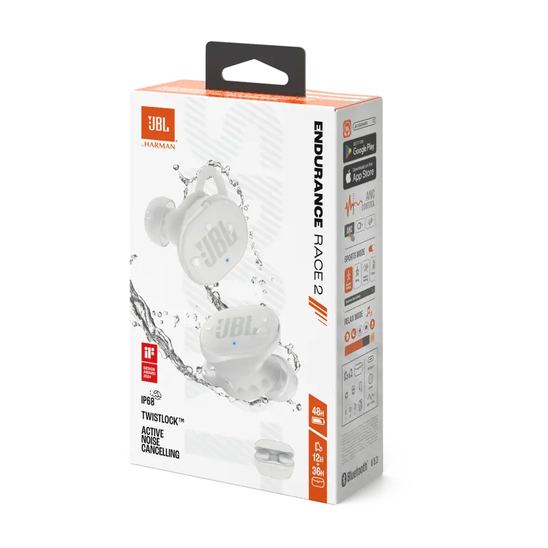 Écouteurs JBL Endurance Race 2 Blanc