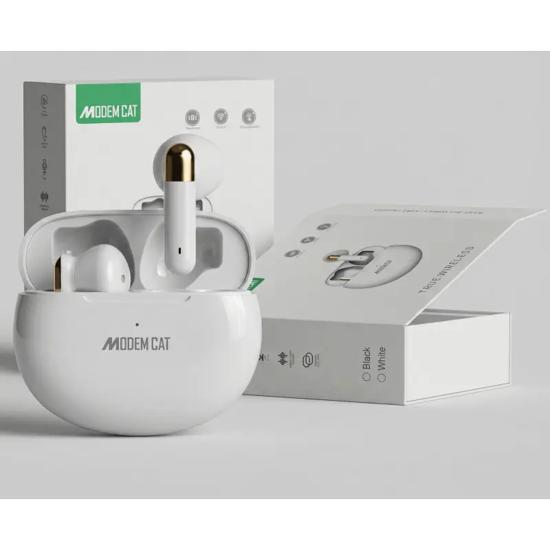 ÉCOUTEURS SANS FIL MODEM CAT MTW 05 / BLANC