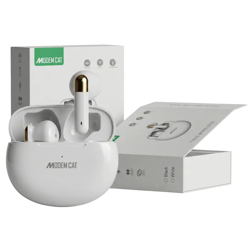 ÉCOUTEURS SANS FIL MODEM CAT MTW 05 / BLANC