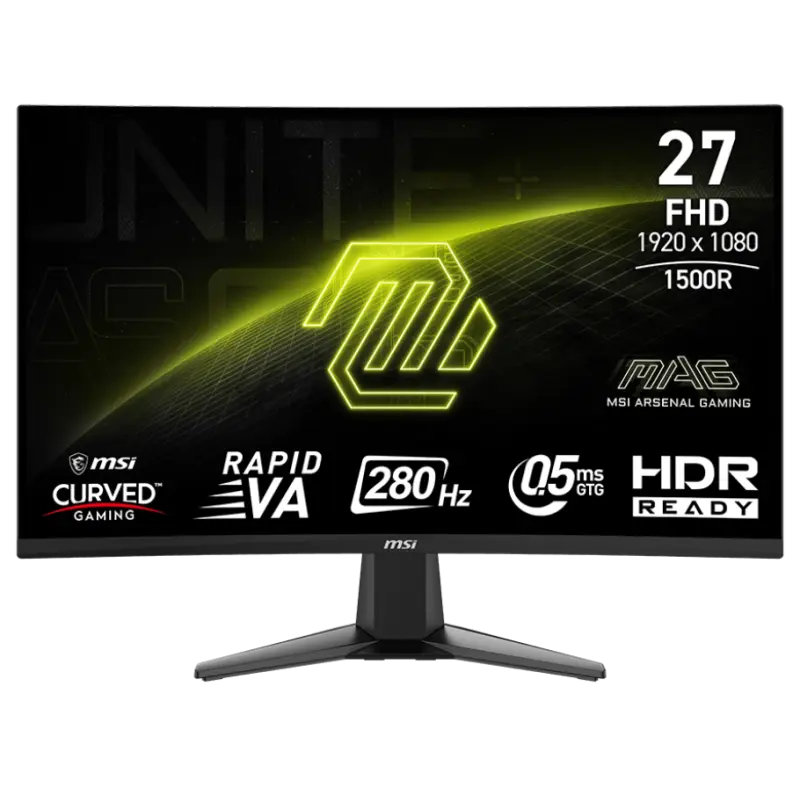 Ecran Gaming MSI MAG276CXF 27&Prime; FHD Curved / 280Hz / Black