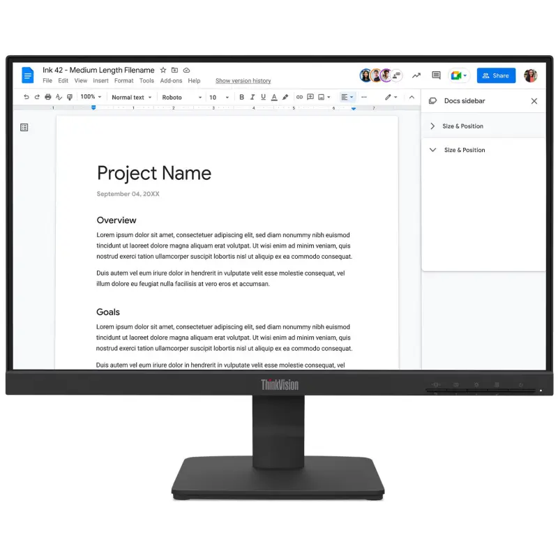 Écran Lenovo Think Vision S22-4e 21.5&Prime; FHD 4ms GtG IPS 100Hz HDMI/VGA / BLACK