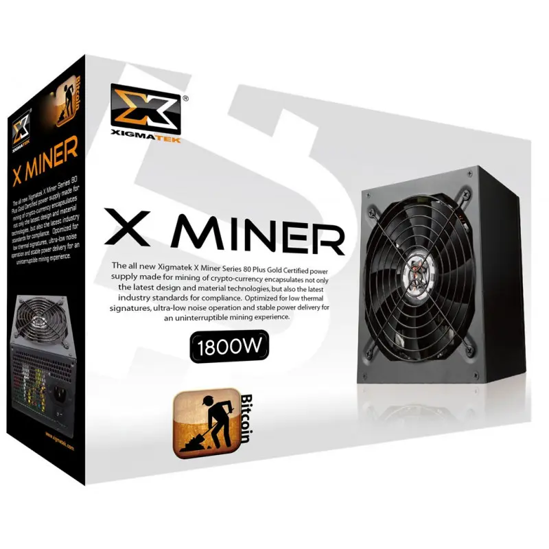 Bloc d&rsquo;alimentation Xigmatek X-Miner EN9757 92 PLUS / 1800W