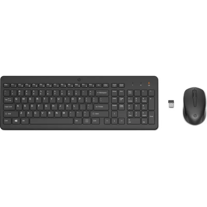 Ensemble Clavier azerty et souris sans fil HP 330 / Noir