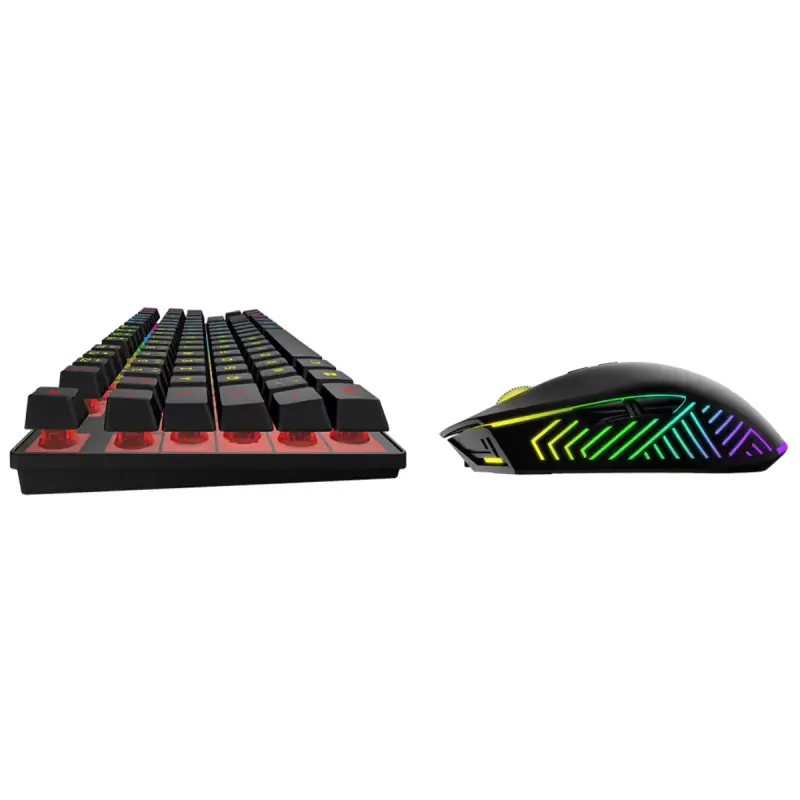 Ensemble Clavier et Souris Gaming Sans Fil Akuma Sentai C03wl / USB / Noir
