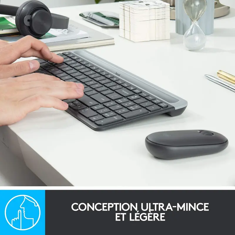 Ensemble Clavier Souris Sans Fil Logitech MK470