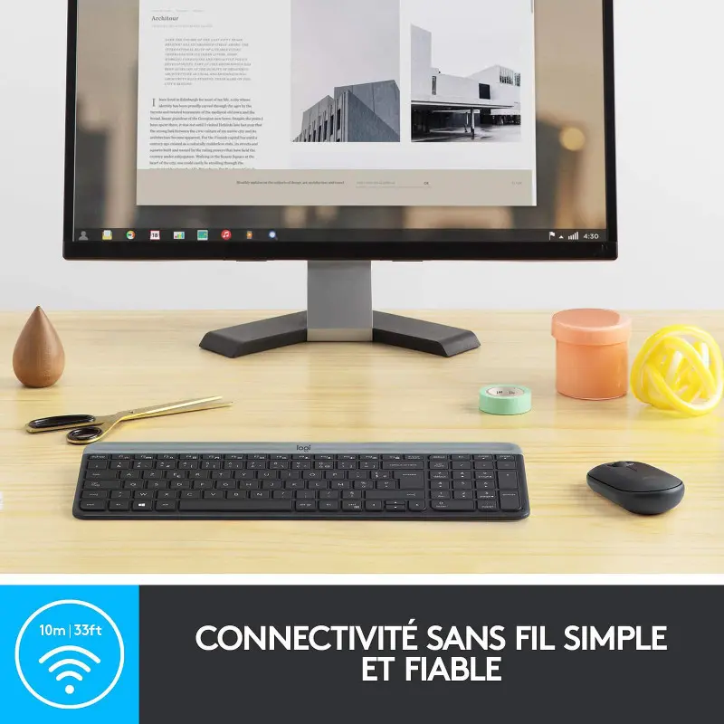 Ensemble Clavier Souris Sans Fil Logitech MK470
