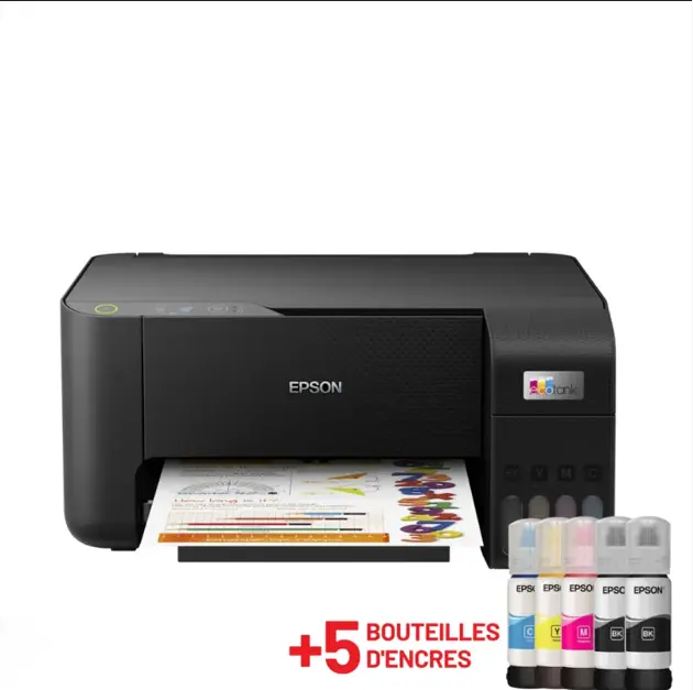 Imprimante Multifonction à réservoir intégré 3en1 couleur Epson ECOTANK L3210 / USB