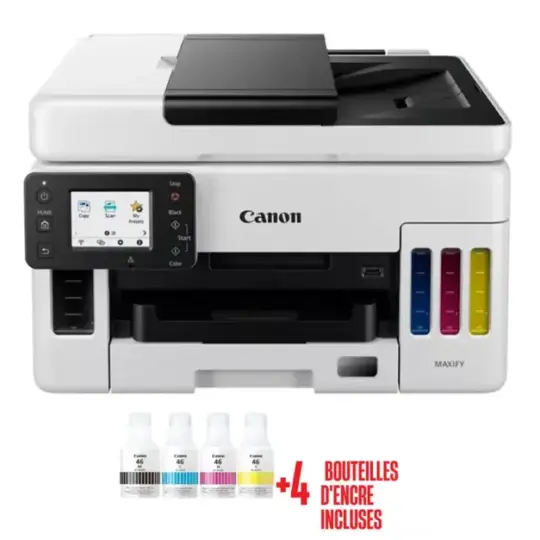 Imprimante Multifonction réservoir intégré CANON Maxify GX-6040 Couleur Wifi 3en1