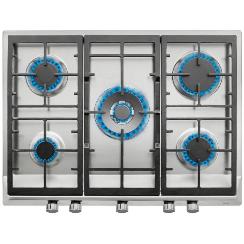 Plaque de cuisson encastrable à gaz Teka EX 70.1 5G / 5 Feux / 70 cm / INOX