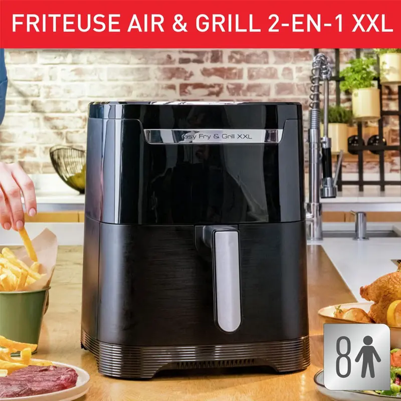 Friteuse Sans Huile MOULINEX 6.5 Litres / Noir / EZ801810