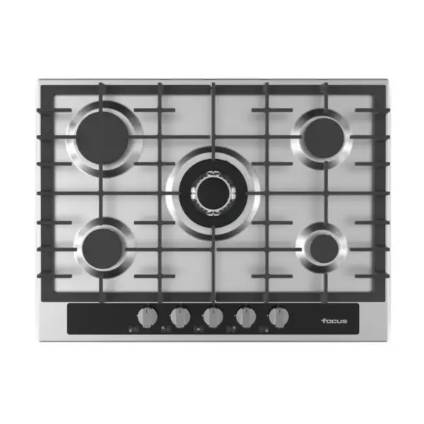 Plaque de cuisson encastrable Focus / 70cm / 5 Feux / Inox