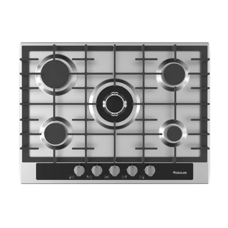 Plaque de cuisson encastrable Focus / 70cm / 5 Feux / Inox