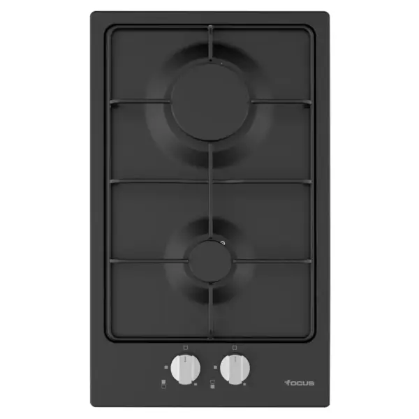 PLAQUE DE CUISSON ENCASTRABLE FOCUS 2 FEUX / Noir/ F.813B