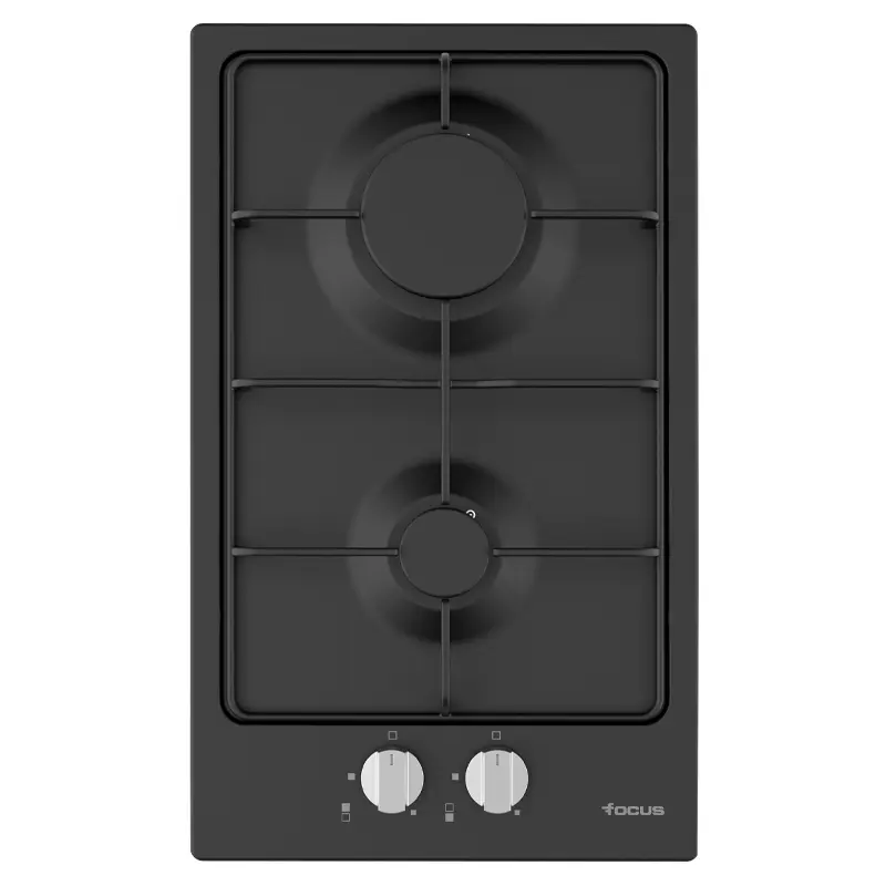 PLAQUE DE CUISSON ENCASTRABLE FOCUS 2 FEUX / Noir/ F.813B
