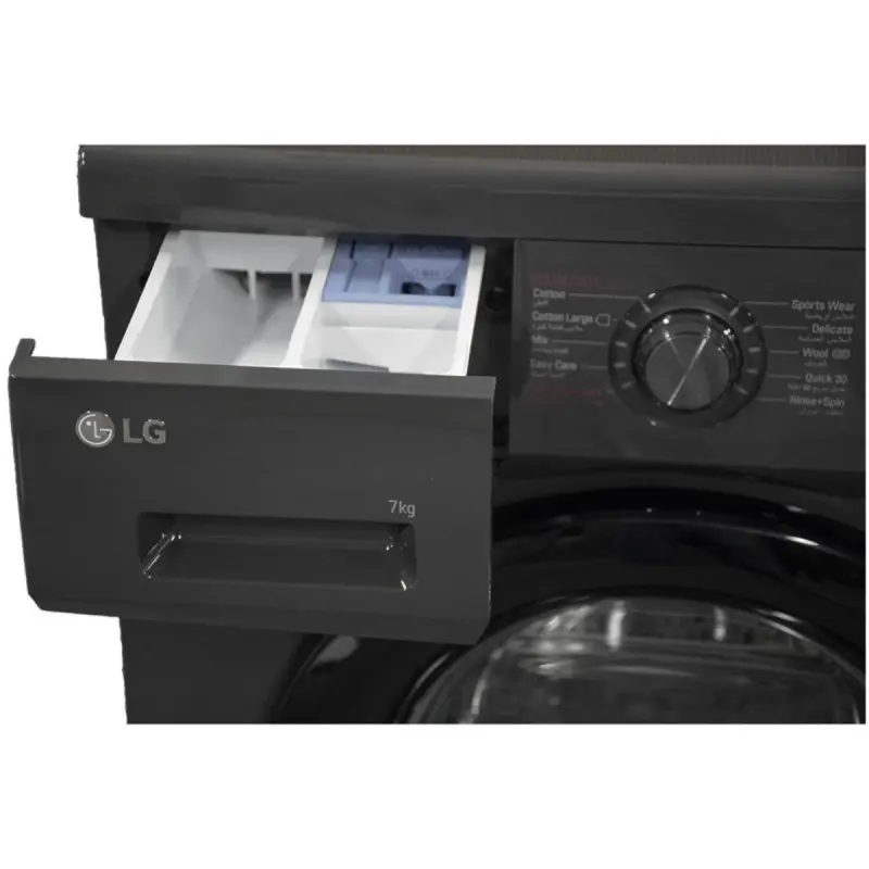 Machine à Laver LG F2J3QYG6J Direct Drive 7 KG /1200 trs / Noir