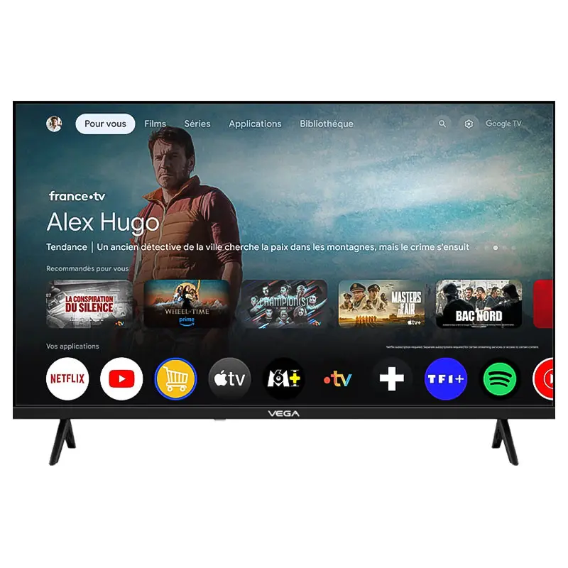 TV VEGA 43&Prime; QLED Full HD SMART GOOGLE TV / avec Récepteur intégré