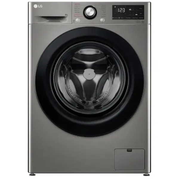 Lave linge Frontale LG F4R3TYG6P 8Kg / Direct Drive / Smart AI DD VIVACE V200 / Silver