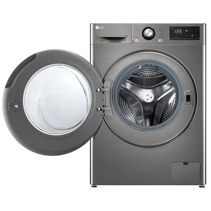 Lave linge Frontale LG F4R3TYG6P 8Kg / Direct Drive / Smart AI DD VIVACE V200 / Silver