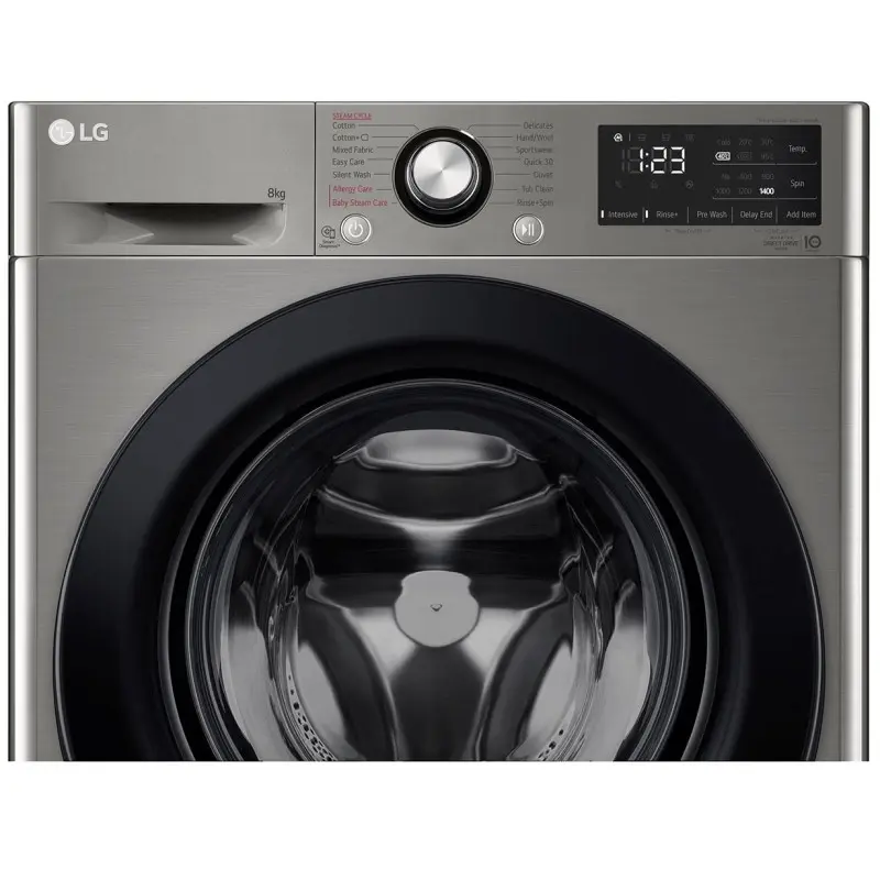 Lave linge Frontale LG F4R3TYG6P 8Kg / Direct Drive / Smart AI DD VIVACE V200 / Silver